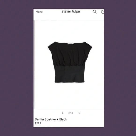 boatneck top - Picture 7 of 9